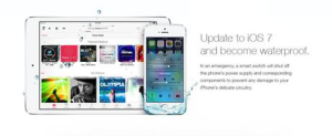 Finto annuncio Apple spinge utenti a credere che iOS7 rende i dispositivi impermeabili