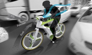 La bici che ricicla l'aria inquinata e protegge dallo smog