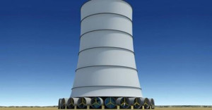 La torre a energia eolica-solare